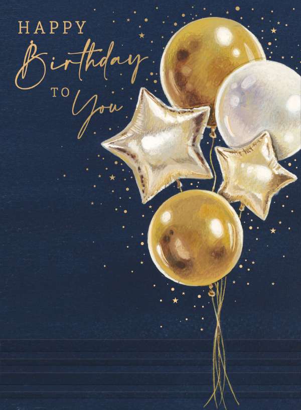 Noel Tatt Balloons Birthday Card*