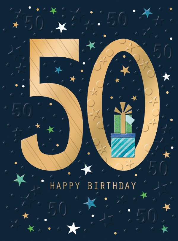 Noel Tatt 50th Birthday Card*