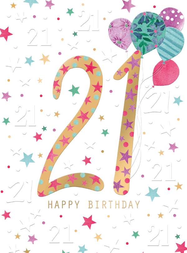 Noel Tatt 21st Birthday Card *