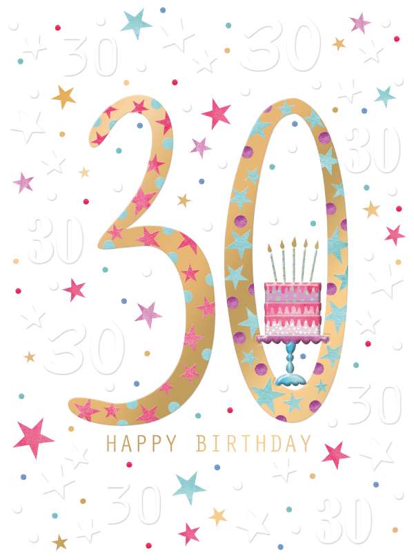 Noel Tatt 30th Birthday Card*