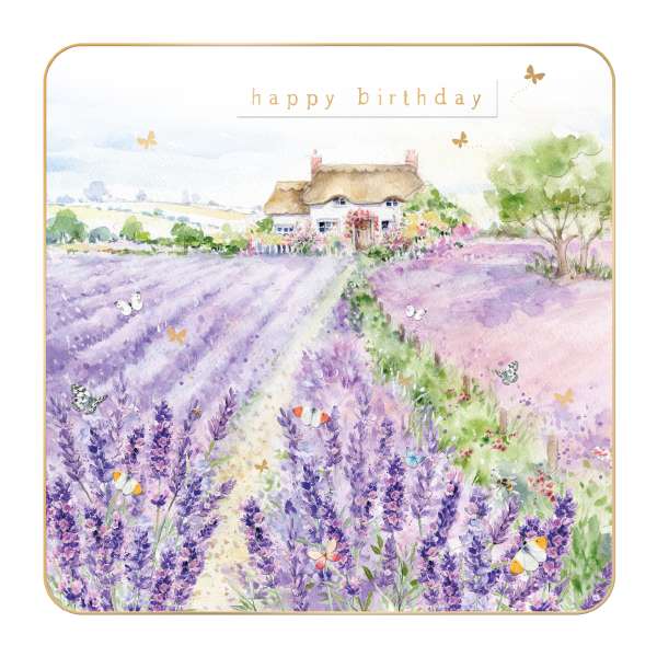 Noel Tatt Lavender Cottage Birthday Card*