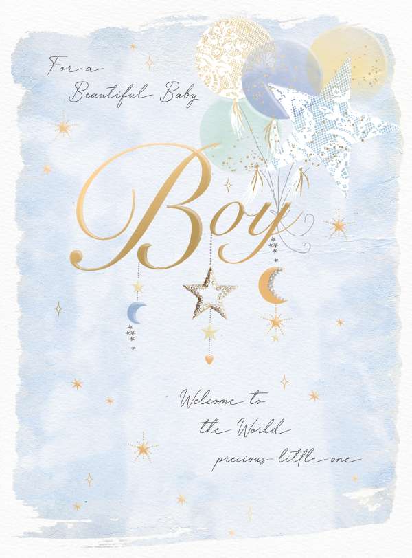 Noel Tatt Baby Boy Card*