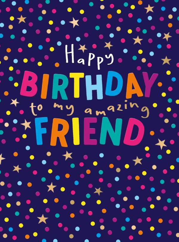 Noel Tatt Friend Birthday Card*