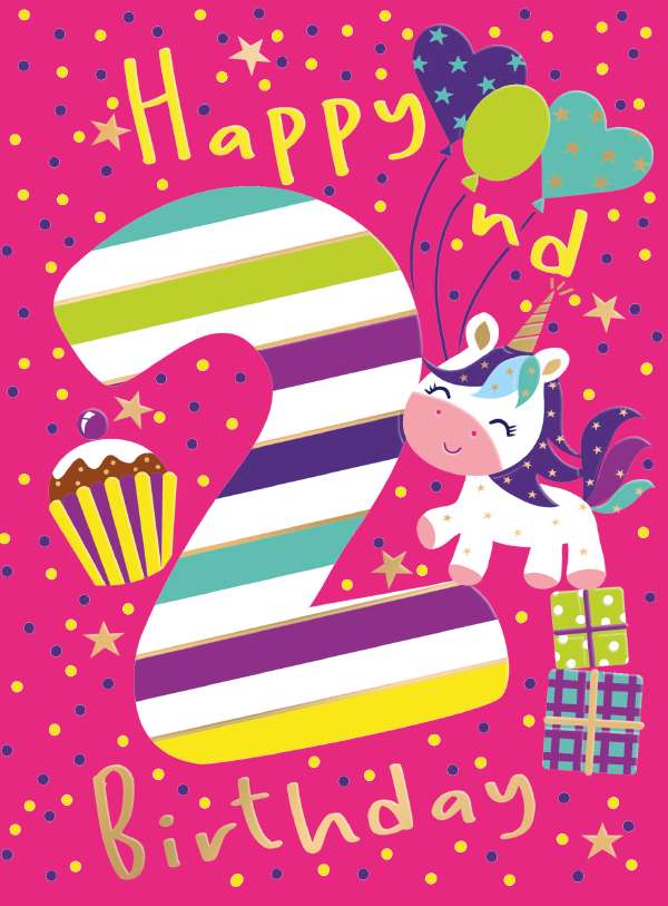 Noel Tatt 2nd Birthday Card*