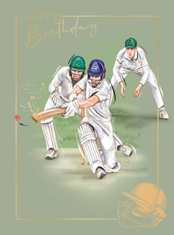 Noel Tatt Baseball Players Birthday Card