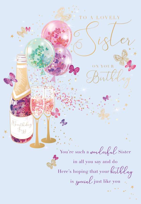 Noel Tatt Sister Birthday Card