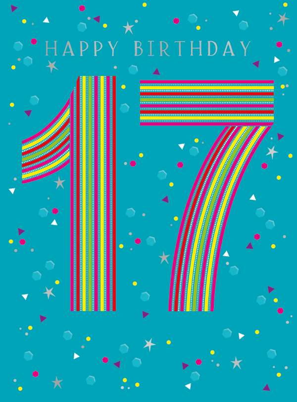 Noel Tatt 17th Birthday Card*