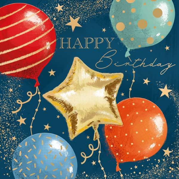 Noel Tatt Balloon Selection Birthday Card