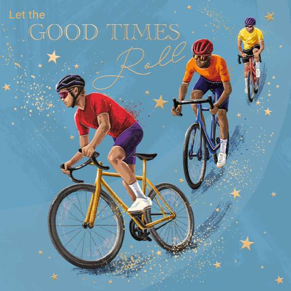 Noel Tatt Bike Ride Birthday Card