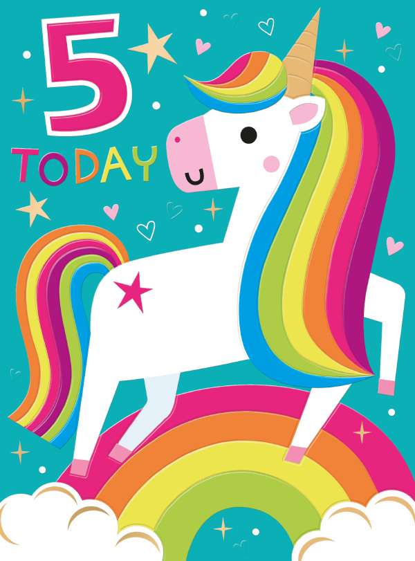Noel Tatt 5th Birthday Card*