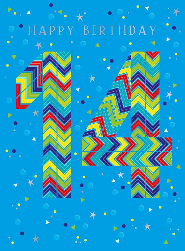 Noel Tatt 14th Birthday Card*