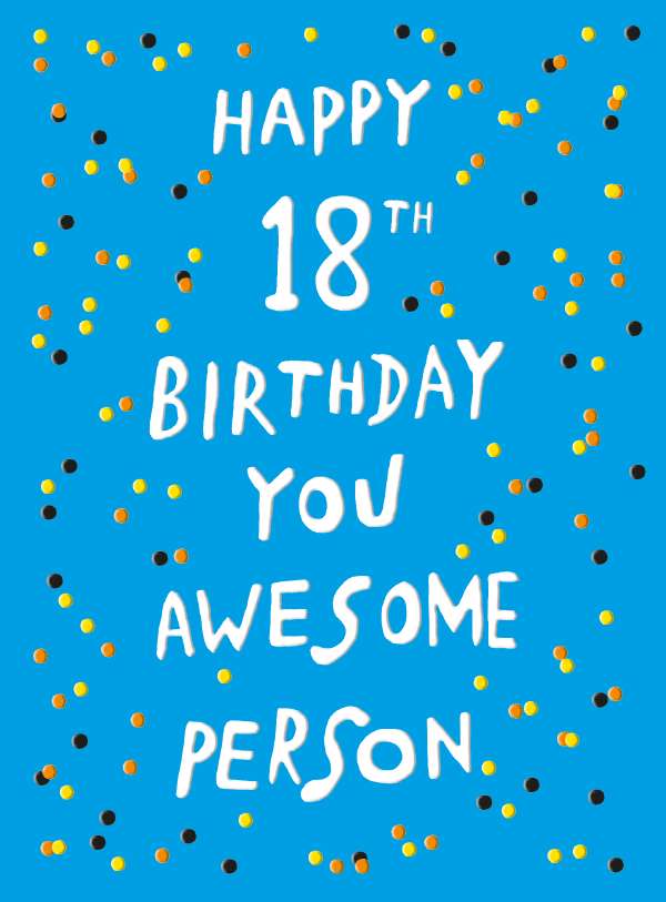 Noel Tatt 18th Birthday Card*