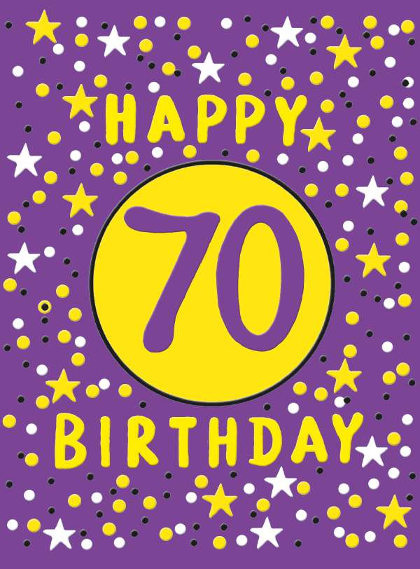 Noel Tatt 70th Birthday Card*