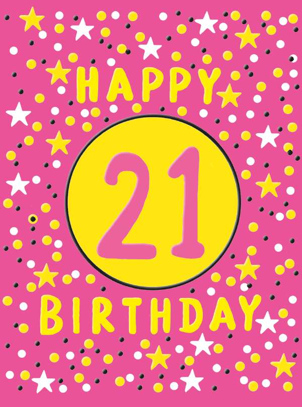Noel Tatt 21st Birthday Card*