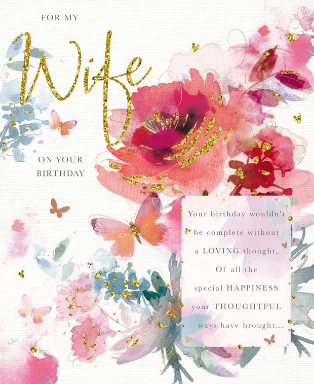 Words N Wishes Wife Birthday Card*