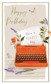 ICG Typewriter Birthday Card*