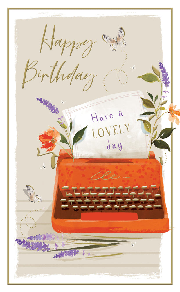 ICG Typewriter Birthday Card*