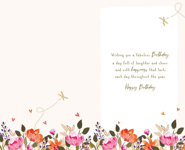 ICG Floral Bicycle Birthday Card*