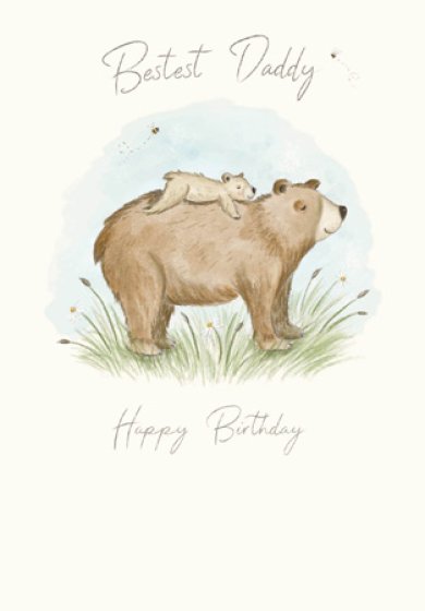 Woodmansterne Daddy Bear Birthday Card*