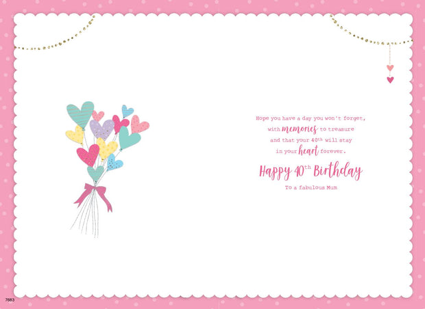 ICG Mum 40th Birthday Card