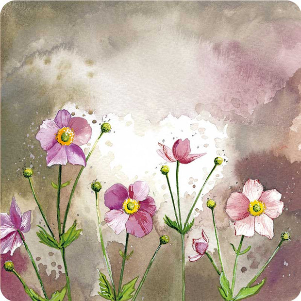 Alex Clark Japanese Anemones Coaster