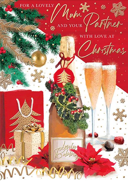 Words N Wishes Mum & Partner Christmas Card**