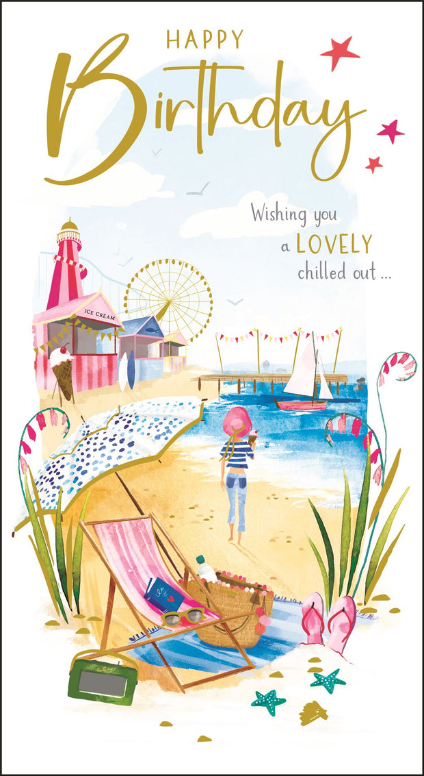 Jonny Javelin Sunny Beach Day Birthday Card*