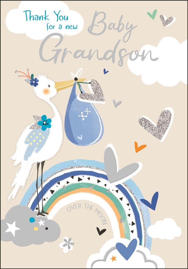 Jonny Javelin New Baby Grandson Card*