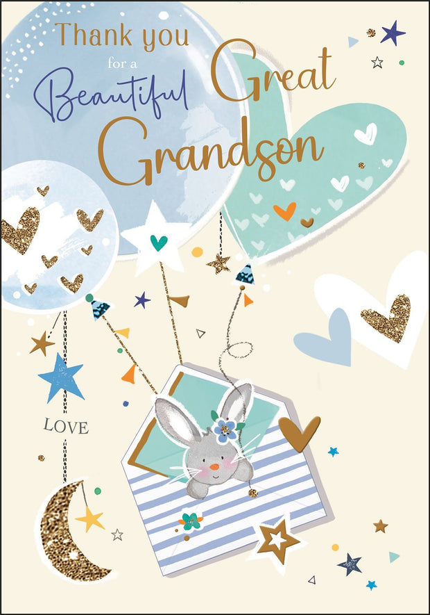 Jonny Javelin Thank You For a Great Grandson Card