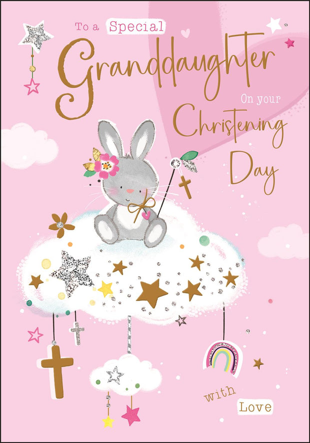 Jonny Javelin Granddaughter Christening Day Card