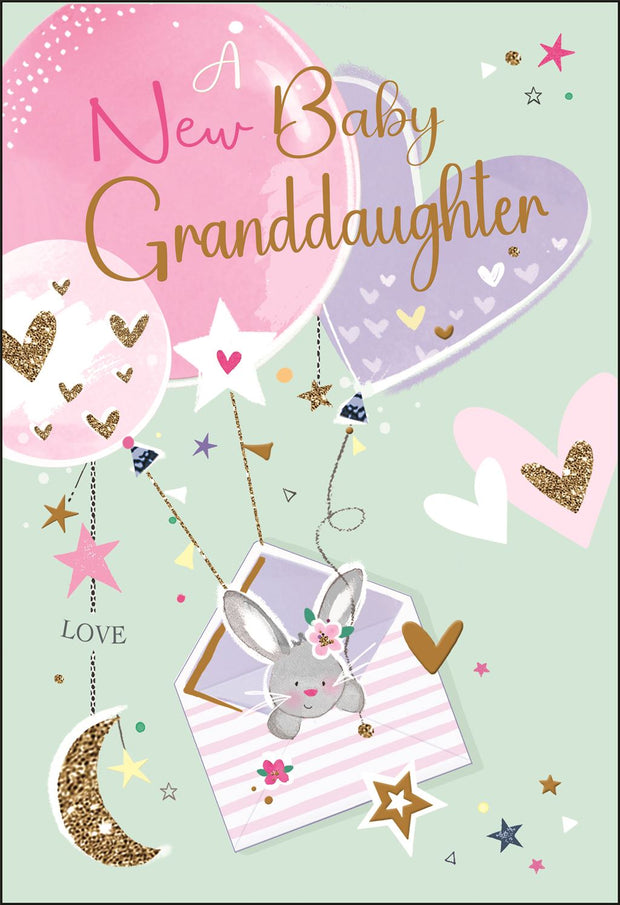 Jonny Javelin Birth of your Baby Granddaughter Card