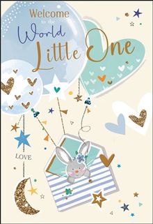 Jonny Javelin Baby Boy Card *