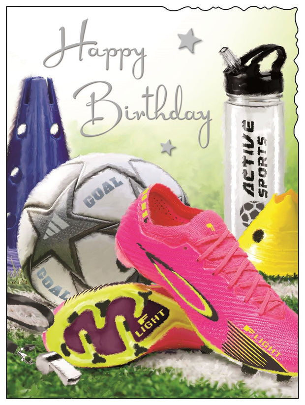 Jonny Javelin Ladies Football Birthday Card*