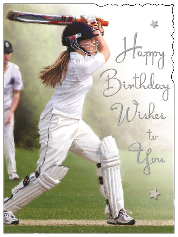 Jonny Javelin Ladies Cricket Birthday Card*