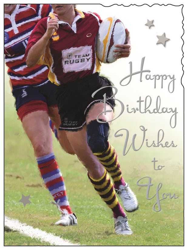 Jonny Javelin Ladies Rugby Birthday Card*