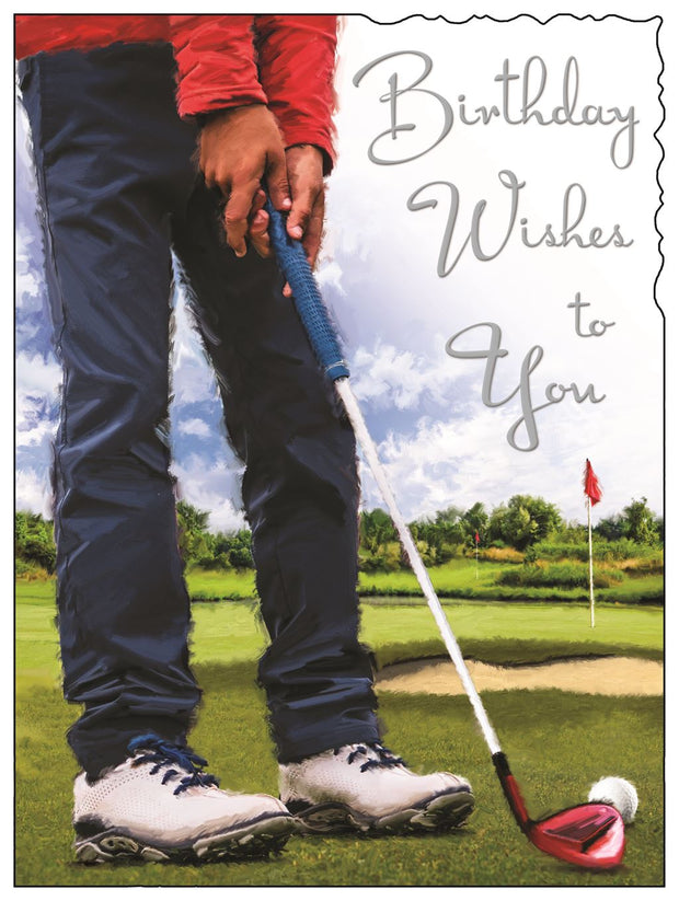 Jonny Javelin Golf Birthday Card*