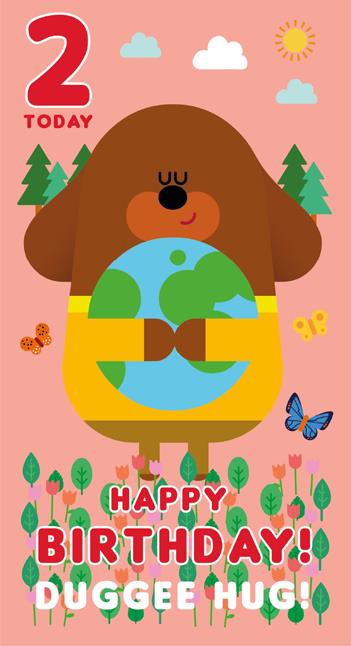 Hey Duggee 2nd Birthday Card*