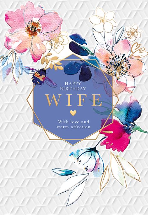 Words N Wishes Wife Birthday Card*