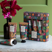 Heathcote & Ivory William Morris Sunflower Swan Clementine & Clove Three Hand Creams