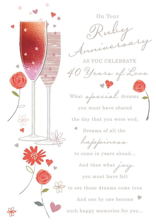 Hallmark Your Ruby Anniversary Card*