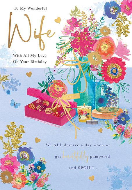 Words N Wishes Wife Birthday Card*