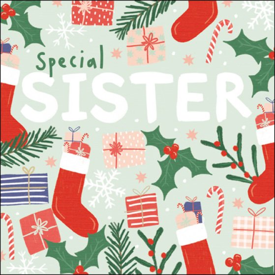 Woodmansterne Sister Christmas Card