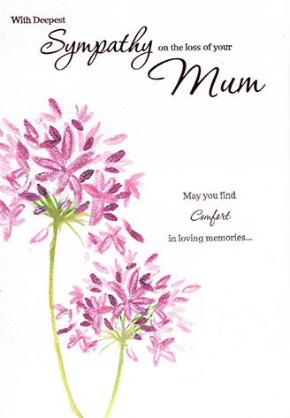 ICG Sorry For The Loss Of Your Mum Sympathy Card*