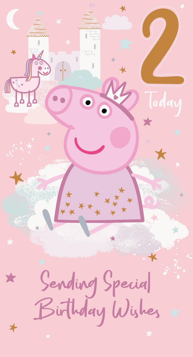 Peppa Pig 2nd Birthday Card*