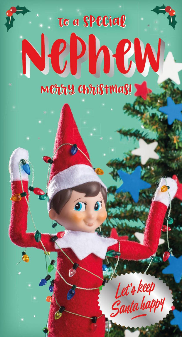 The Elf on the Shelf Nephew Christmas Card