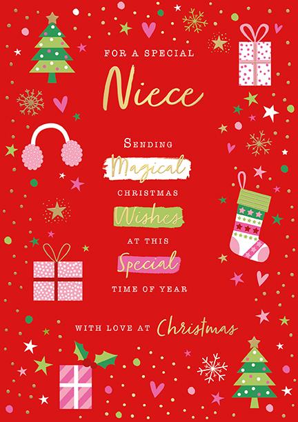 Words N Wishes Niece Christmas Card*