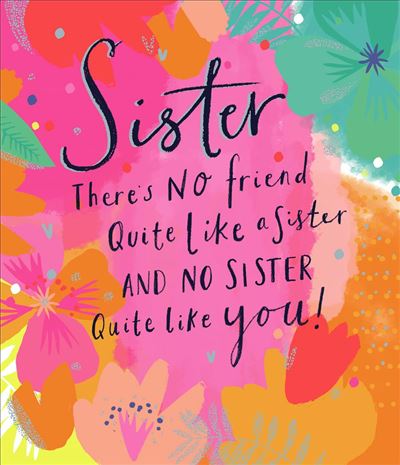 Carlton Cards Sister Birthday Card