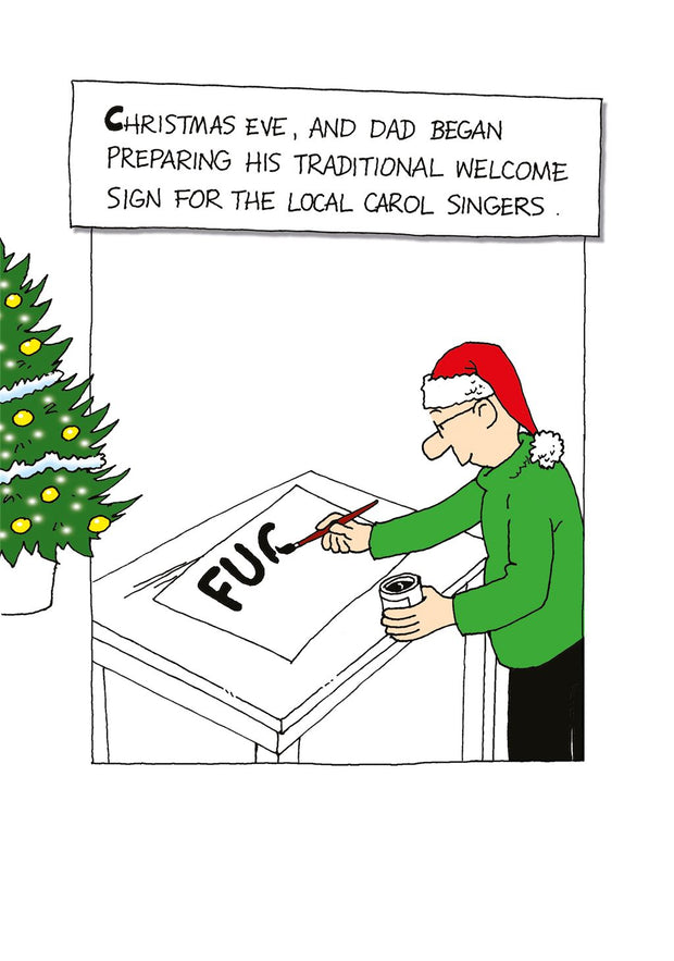 Emotional Rescue Dad Christmas Card**