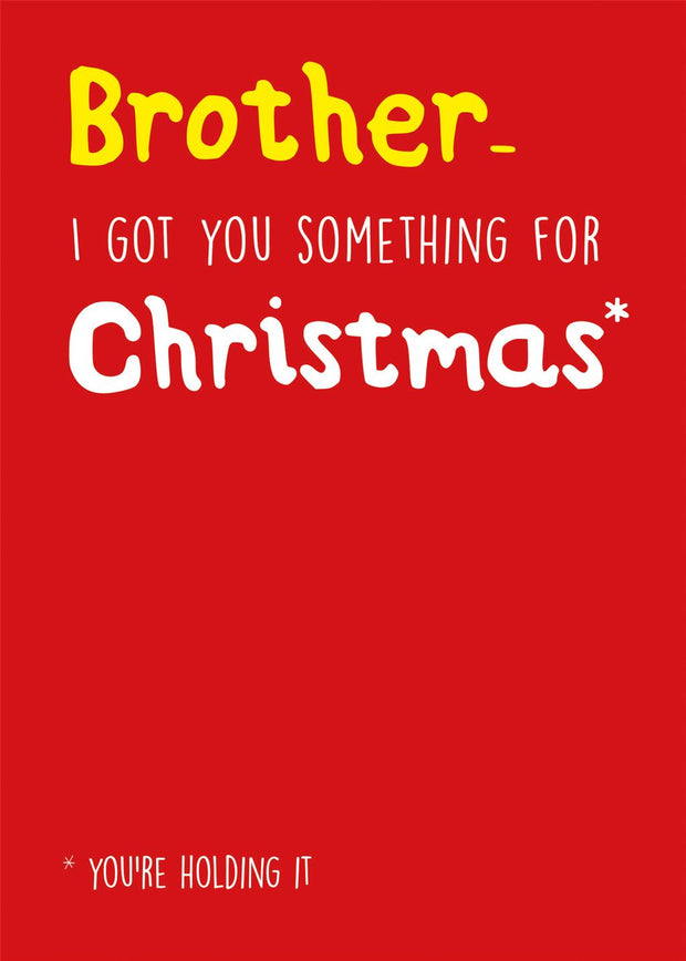Emotional Rescue Brother Christmas Card**
