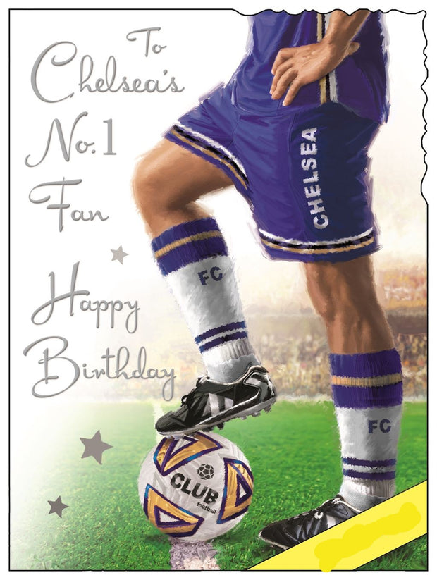 Jonny Javelin Chelsea's No.1 Fan Birthday Card*